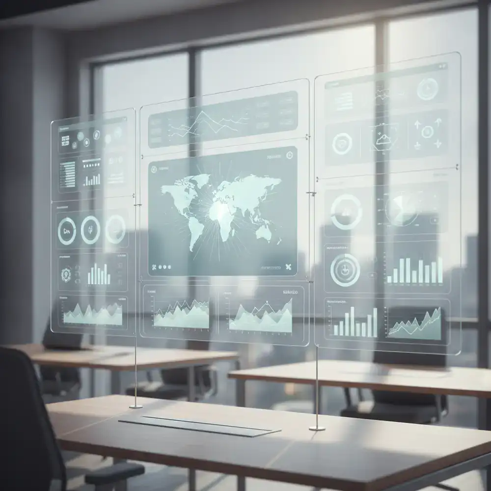 Complex enterprise data dashboard interface